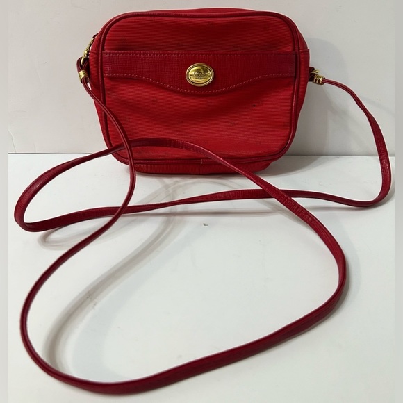 ✨ Vintage Monet Red Monogram Crossbody ✨ - Picture 2 of 9